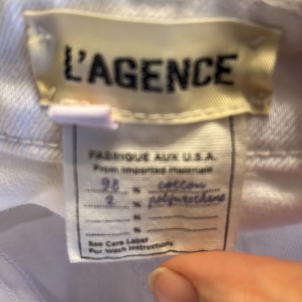 L’Agence 30 Audrina white distressed - Picture 8 of 9